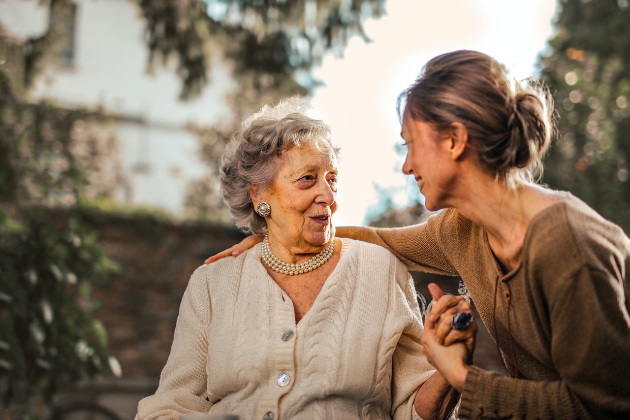 home carer with woman