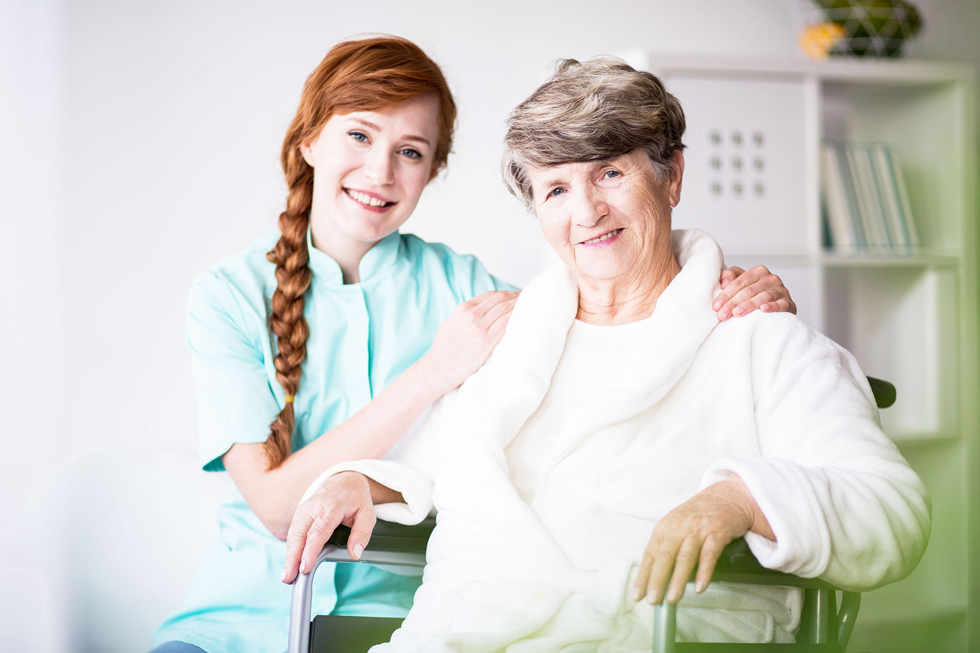 home carer with elderly woman